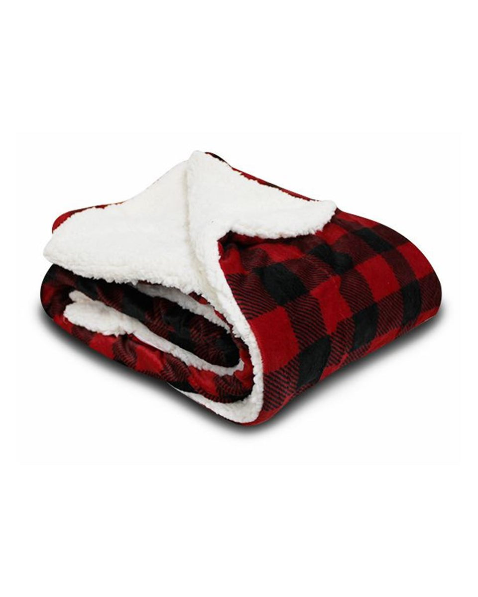 Alpine Fleece Value Blanket, Red