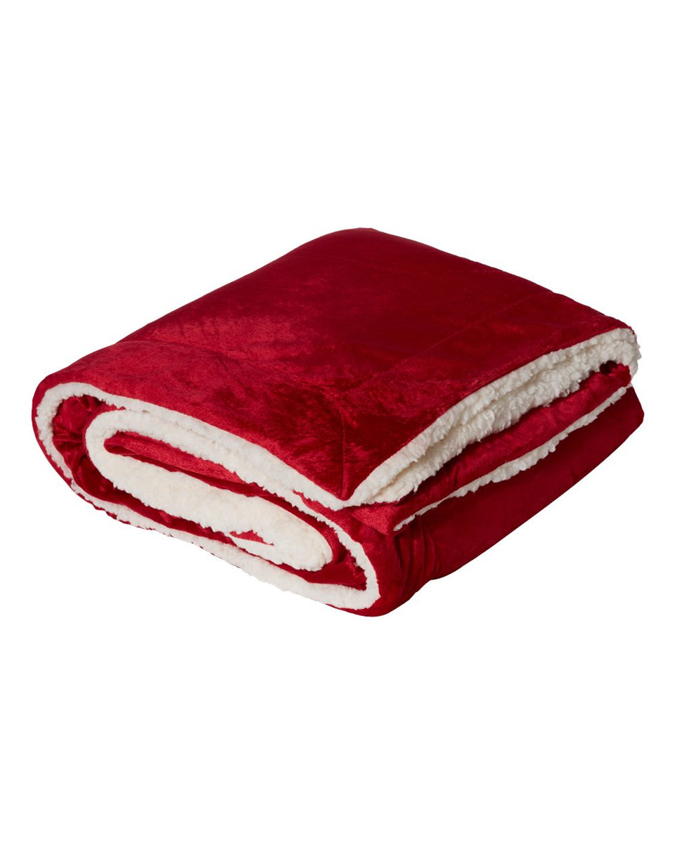 WSW - Wayzata W Alpine Fleece Micro Mink Sherpa Blanket