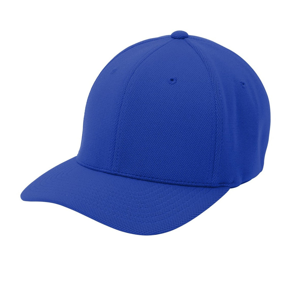 Sport-Tek® Flexfit® Cool & Dry Poly Block Mesh Cap