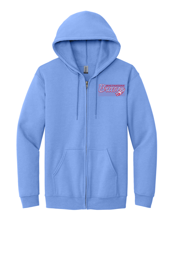 Embroidered Heavy Blend Full-Zip Hooded Sweatshirt (Gildan 18600)