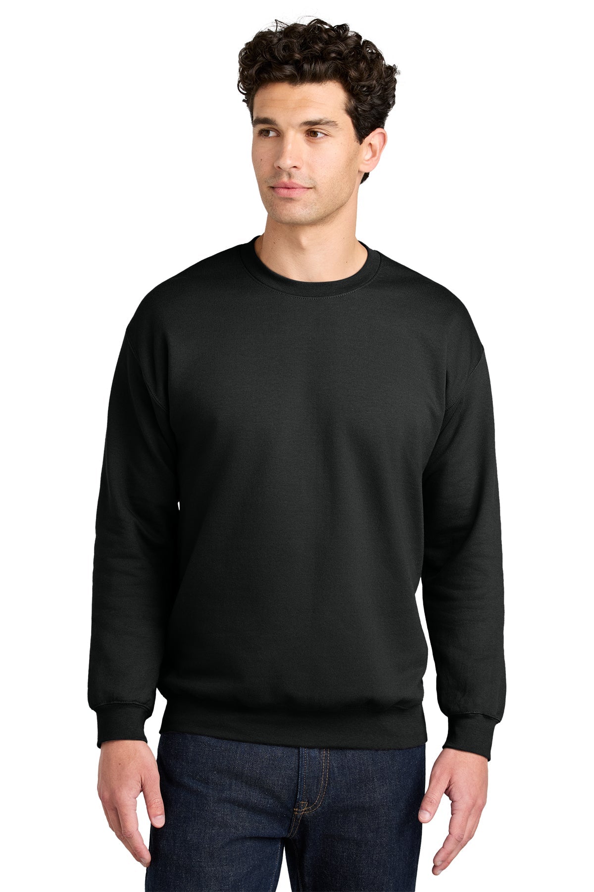 Softstyle Crewneck - Black model