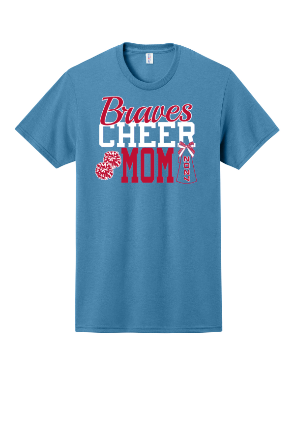 MHS Cheer Mom T-Shirt - Columbia Blue