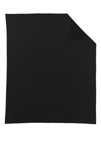 Embroidered Gildan Heavy Blend Fleece Blanket - Black