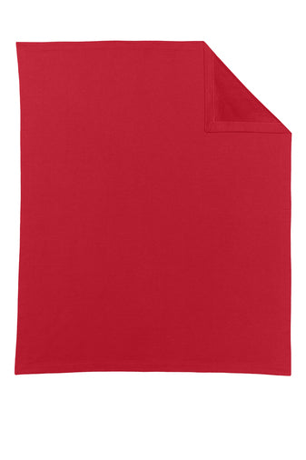 Embroidered Gildan Heavy Blend Fleece Blanket - Red