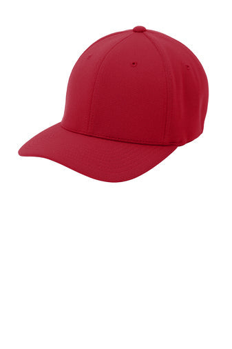 Flexfit Cool & Dry Poly Block Mesh Cap - Red