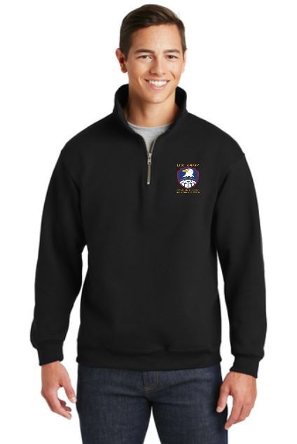 Jerzees 4528M 1/4-Zip Black