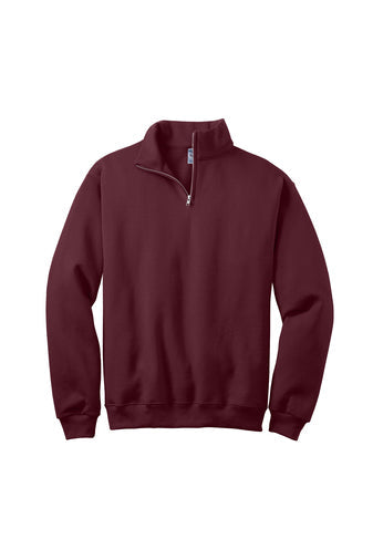 Embroidered Jerzees 1/4 zip Fleece - Maroon