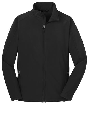 Embroidered Port Authority Core Soft Shell Jacket - Black