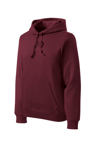 Embroidered Sport-Tek Hooded Sweatshirt - Maroon front