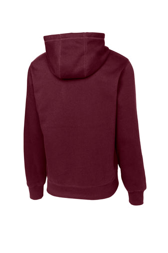Embroidered Sport-Tek Hooded Sweatshirt - Maroon back