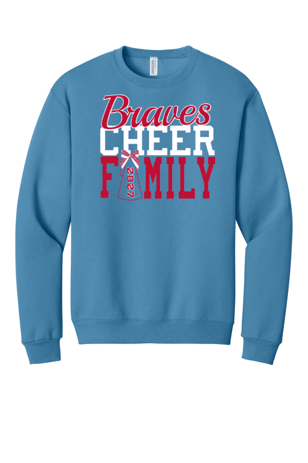 MHS Cheer Family Crewneck - Columbia Blue
