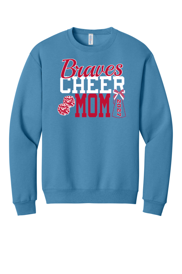 MHS Cheer Mom Crewneck - Columbia Blue