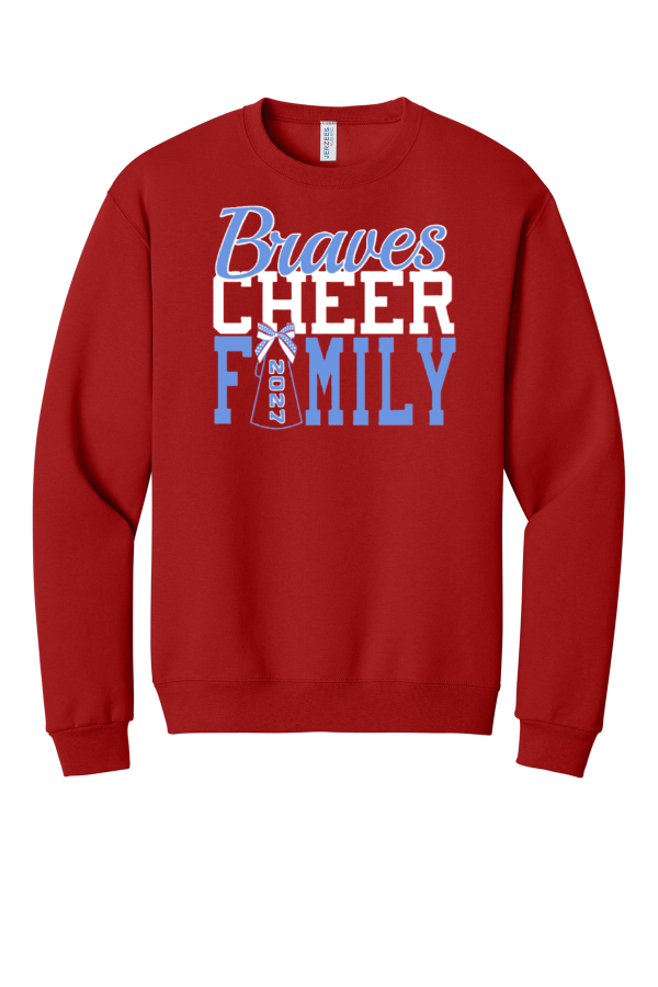 MHS Cheer Family Crewneck - Red