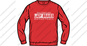 5th grade Girls Basketball Crewneck Sweatshirt