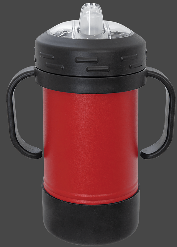 Lazer Engraved 10oz Sippy Cup - Red