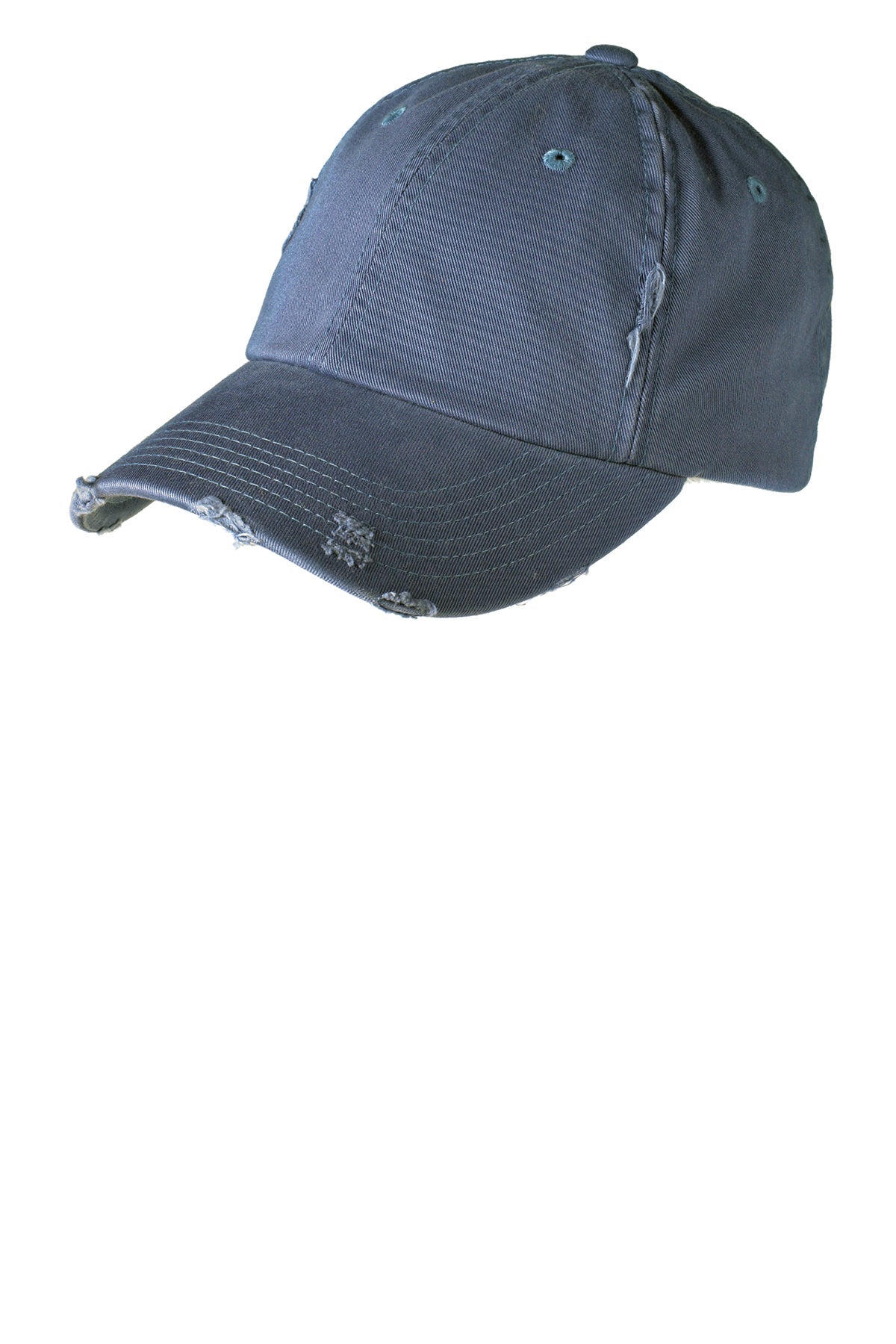 'M Braves' Distressed Ladies Cap - Blue