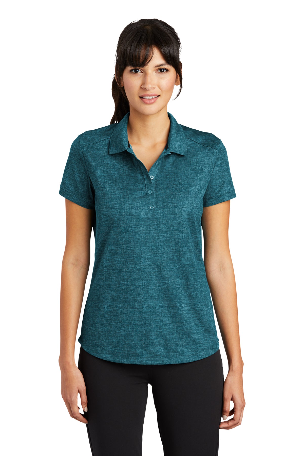 838961 Nike Ladies Dri-FIT Crosshatch Polo