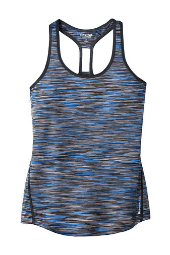 OGIO Ladies Verge Racerback Tank - Electric Blue Space Dye