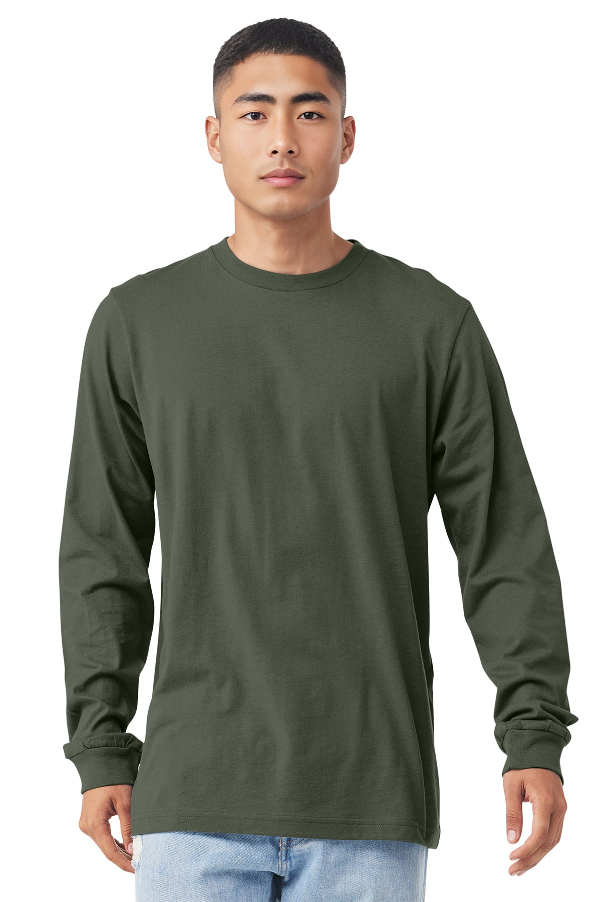 Bella+Canvas Long Sleeve BC3501 - Military Green