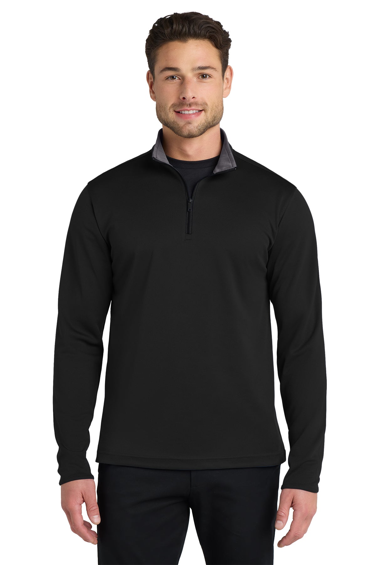 Silk Touch 1/4-Zip K584 - Black