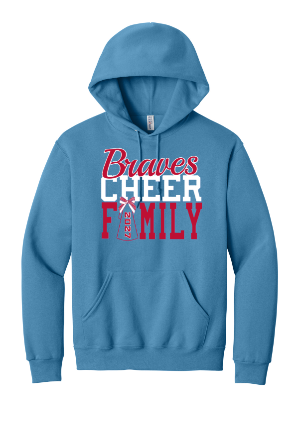 MHS Cheer Family Hooded Sweatshirt - Columbia Blue