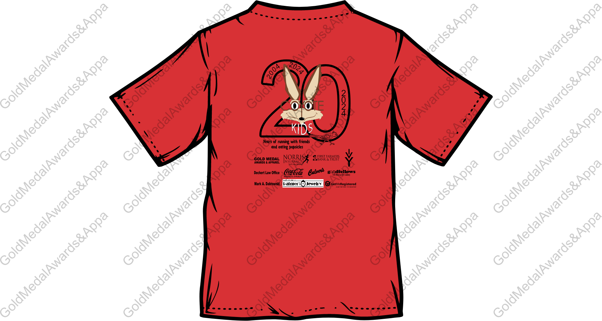 Coyote Kids 20 Year Anniversary Performance T-shirt