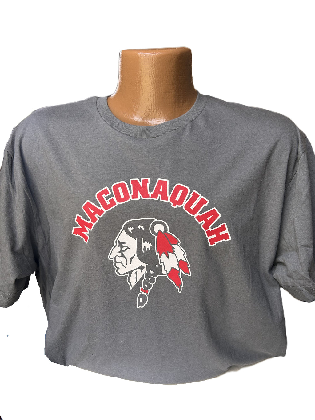 Gildan Softstyle T-Shirt w/ Maconaquah and Brave Head Design