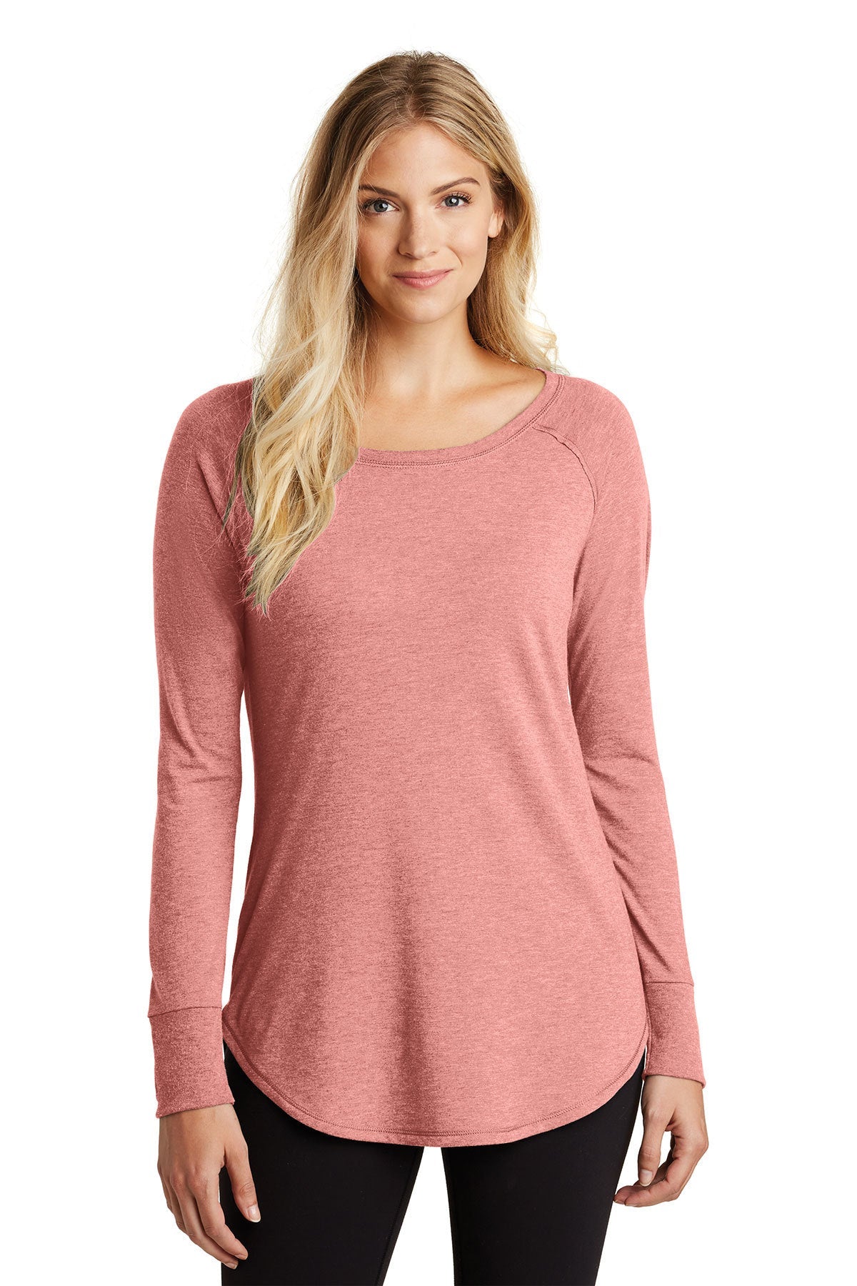 DT132L District ® Women’s Perfect Tri ® Long Sleeve Tunic Tee