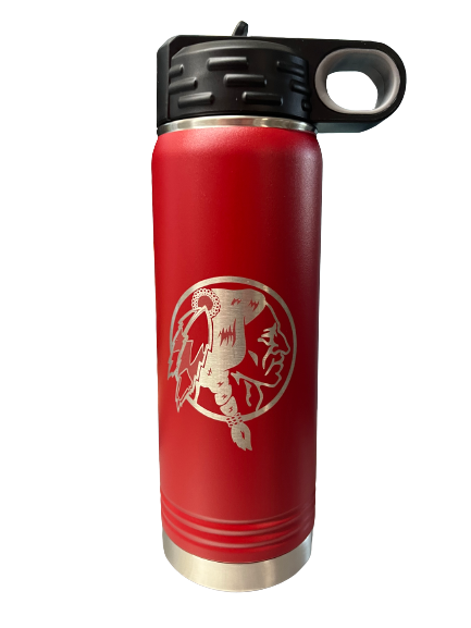 Brave Head Logo Red Polar Camel 20 oz. Water Bottle