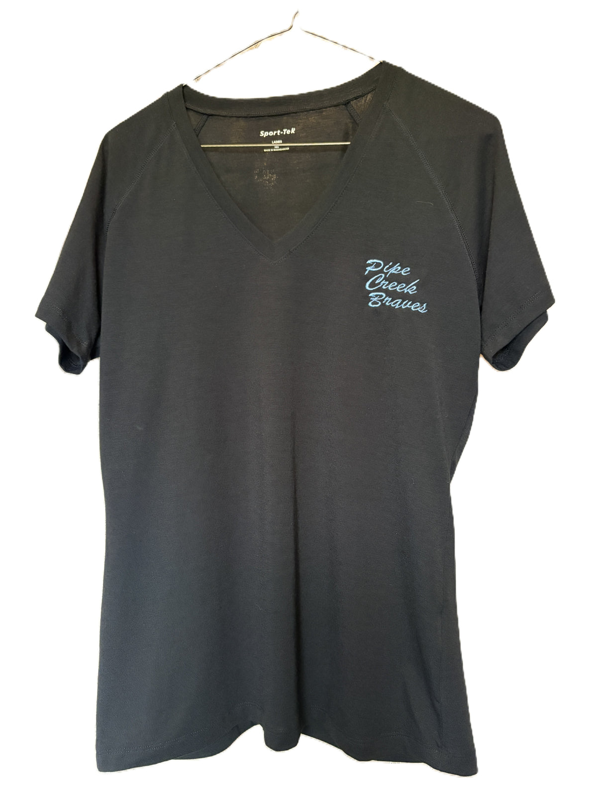 Embroidered Pipe Creek Ladies V-Neck