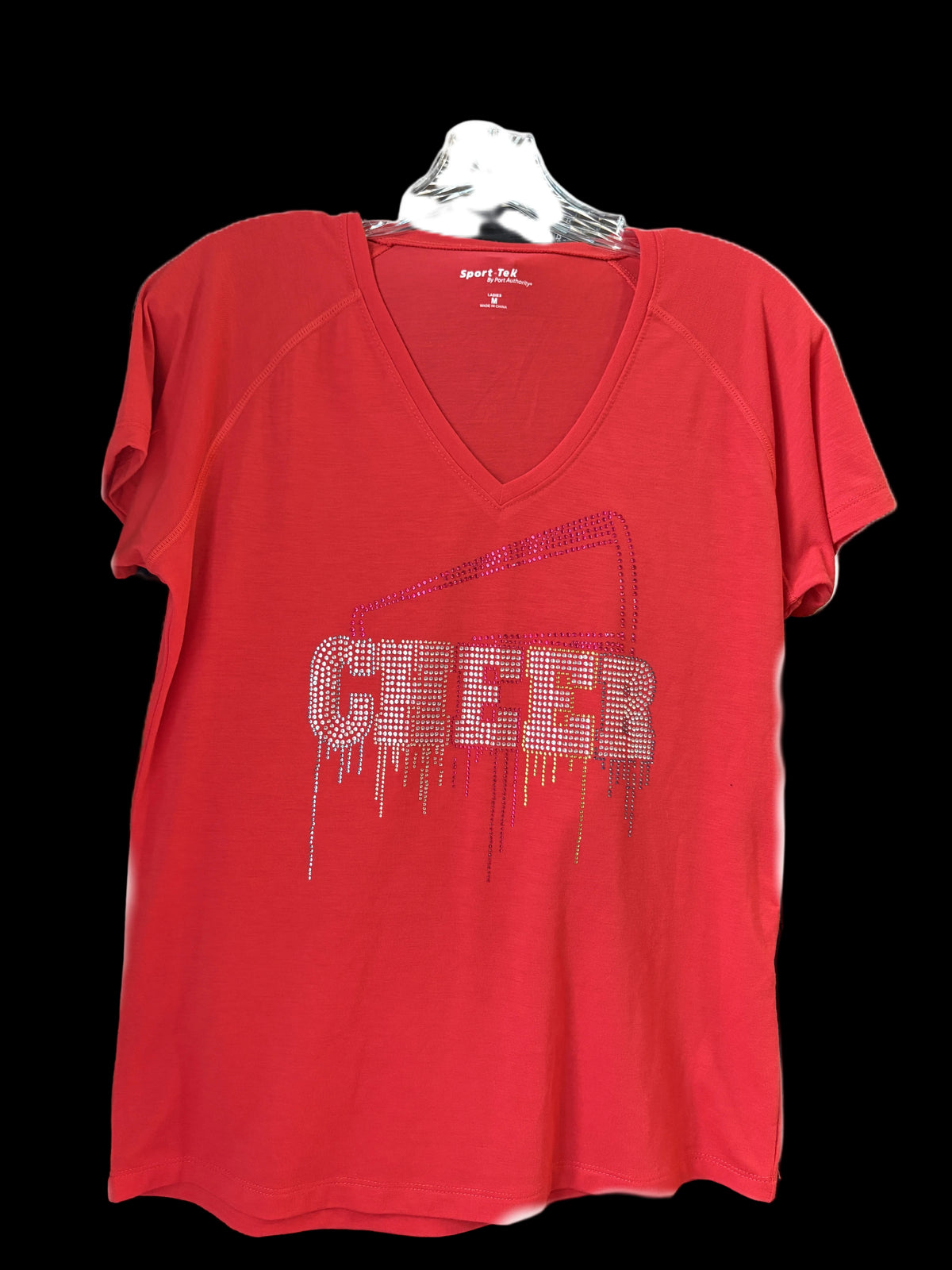Bedazzled Cheer Short Sleeve Ladies T-Shirt