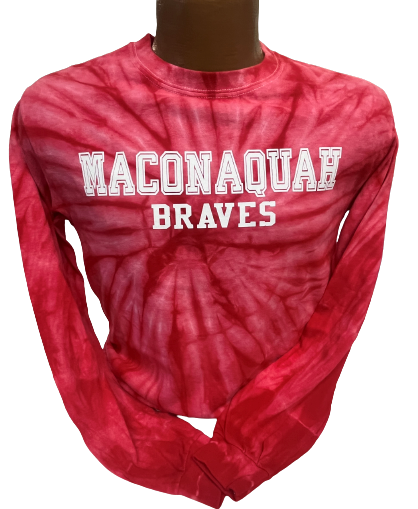 Maconaquah Braves Tie Dye Long Sleeve