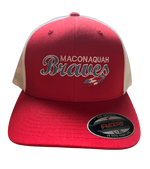 Maconaquah Braves Flexfit Mesh Back Curved Bill Cap