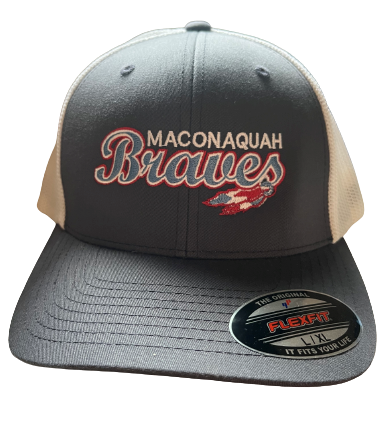 Maconaquah Braves Flexfit Mesh Back Curved Bill Cap