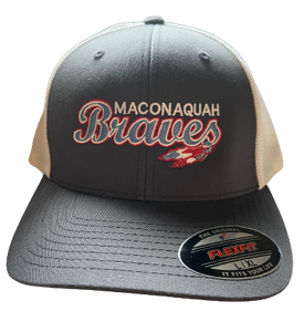 Maconaquah Braves Flexfit Mesh Back Curved Bill Cap