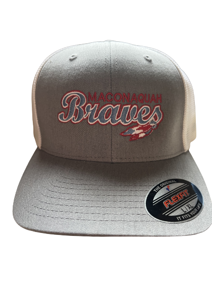 Maconaquah Braves Flexfit Mesh Back Curved Bill Cap