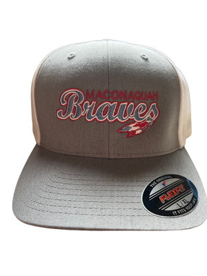 Maconaquah Braves Flexfit Mesh Back Curved Bill Cap