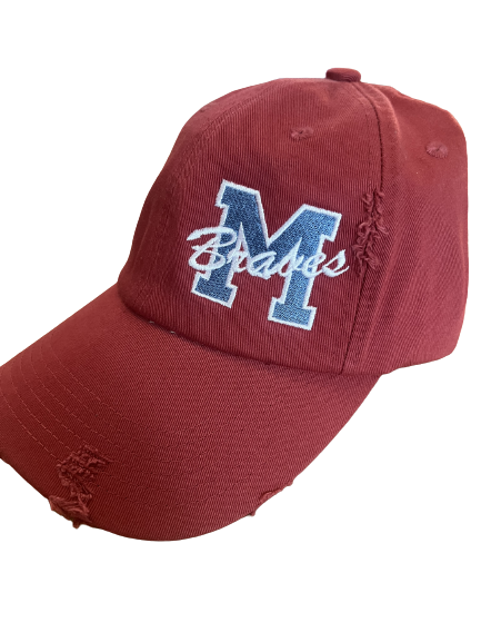 'M Braves' Distressed Ladies Cap