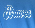 BRAVES Jerzees Columbia Blue Crewneck