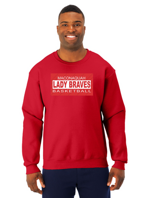 5th grade Girls Basketball Crewneck Sweatshirt