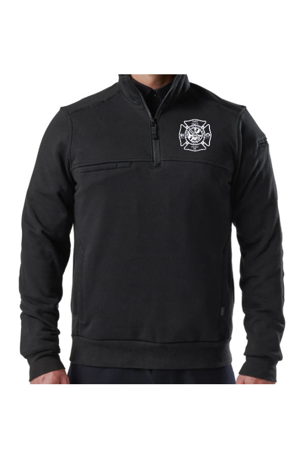 Job Shirt Quarter Zip 2.0 - Embroidered (72534) - Black