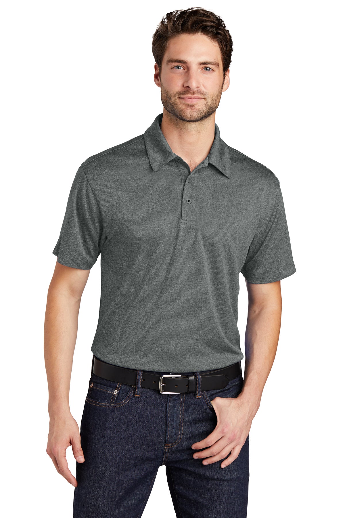 K576 Port Authority® Trace Heather Polo