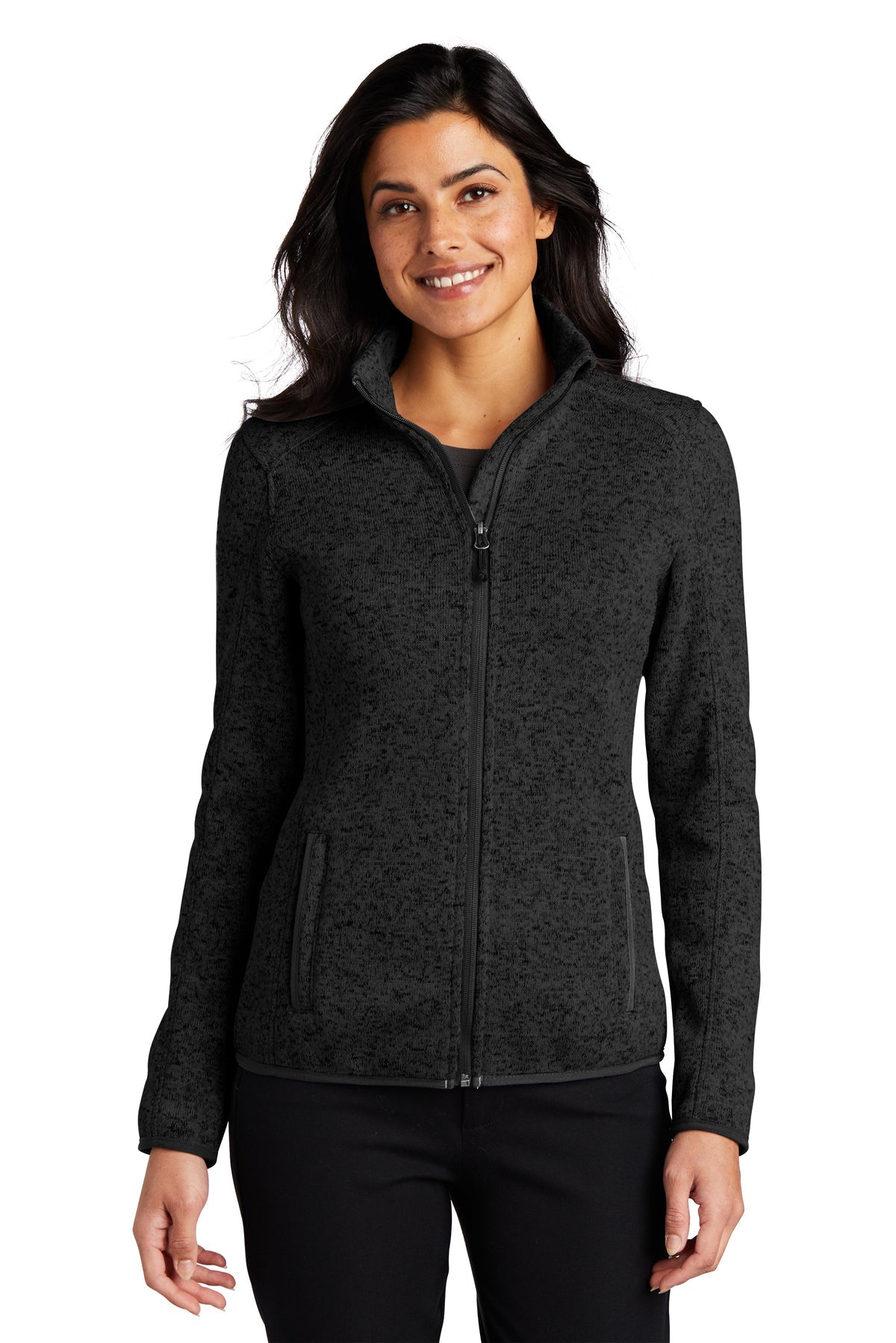 L232  Port Authority® Ladies Sweater Fleece Jacket