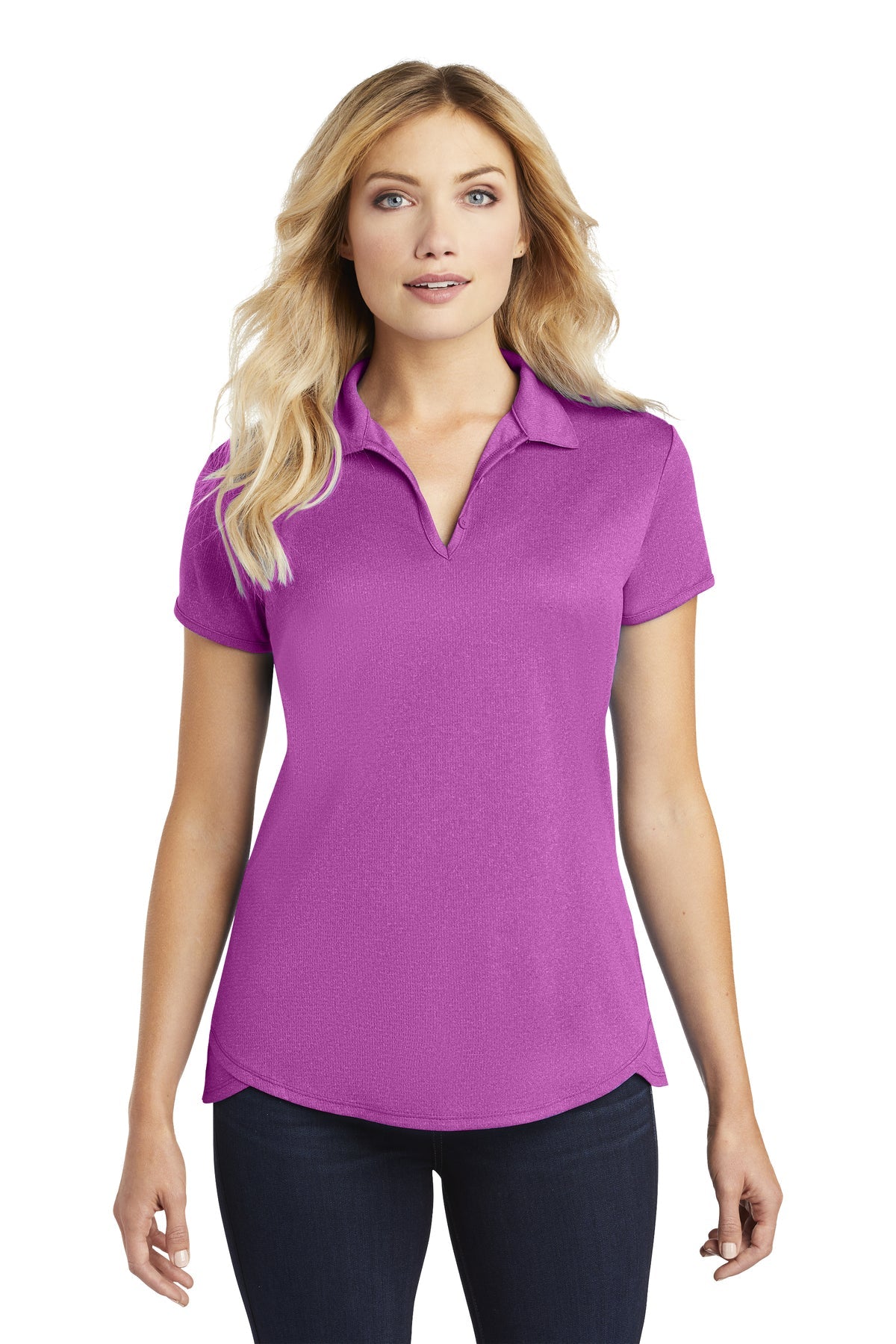 L576 Port Authority® Ladies Trace Heather Polo
