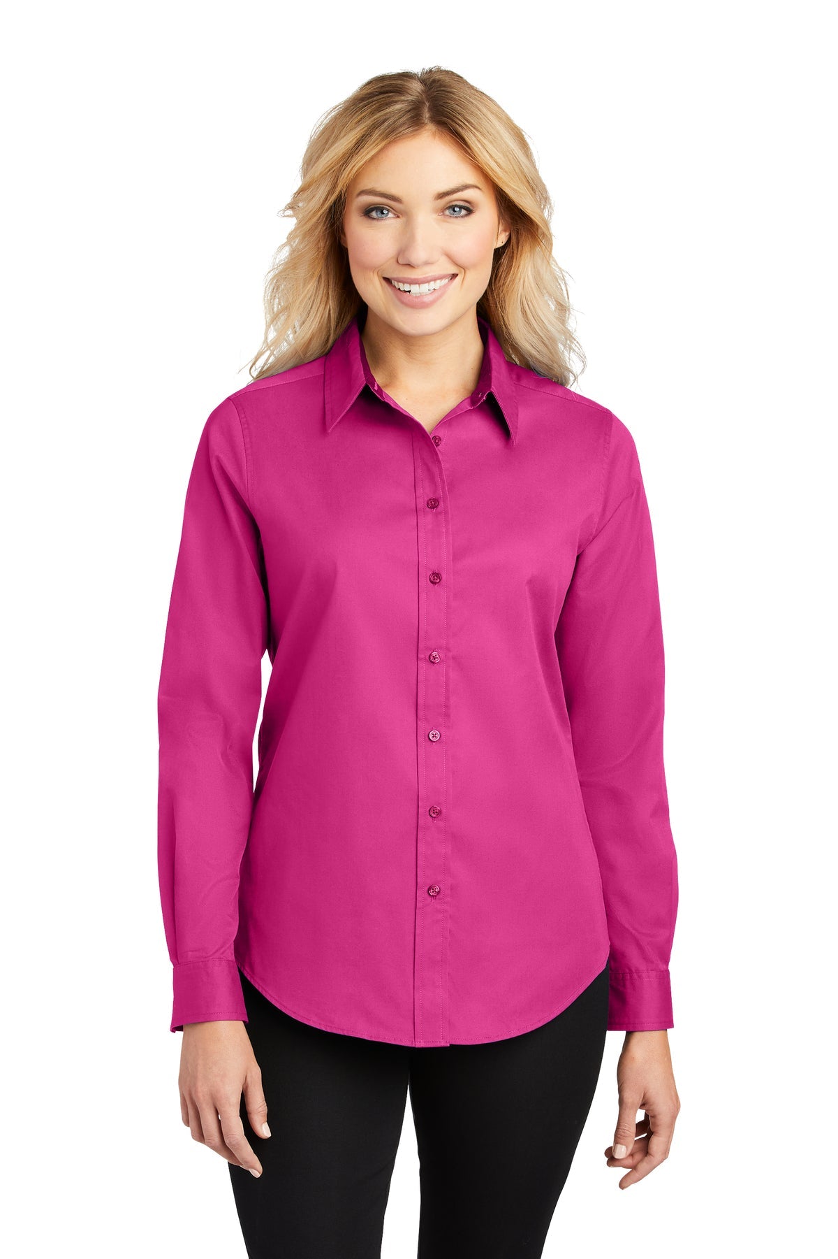L608-3 Port Authority® Ladies Long Sleeve Easy Care Shirt