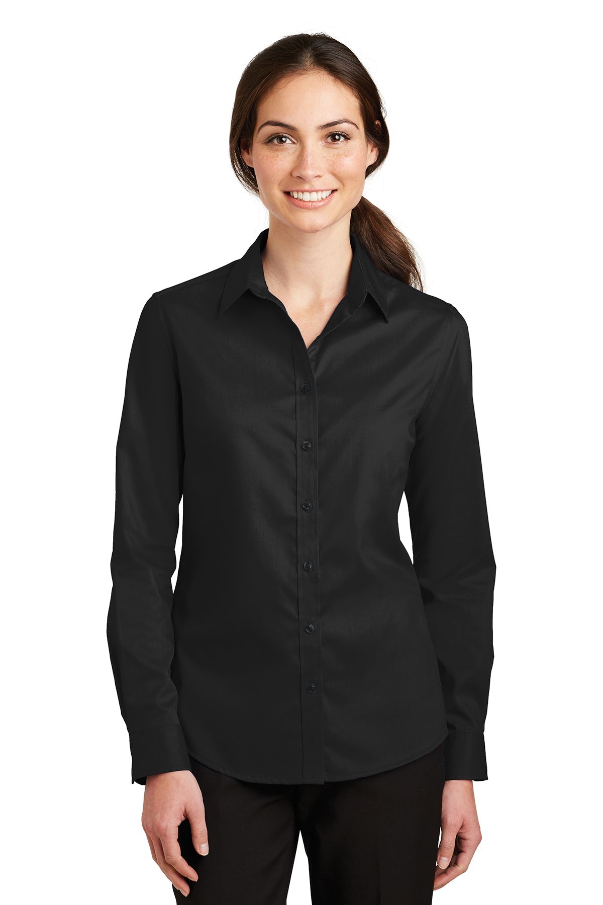 L663 Port Authority® Ladies SuperPro™ Twill Shirt