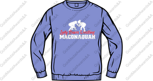 Lady Braves' Wrestling Team Crewneck with Inaugural Season logo