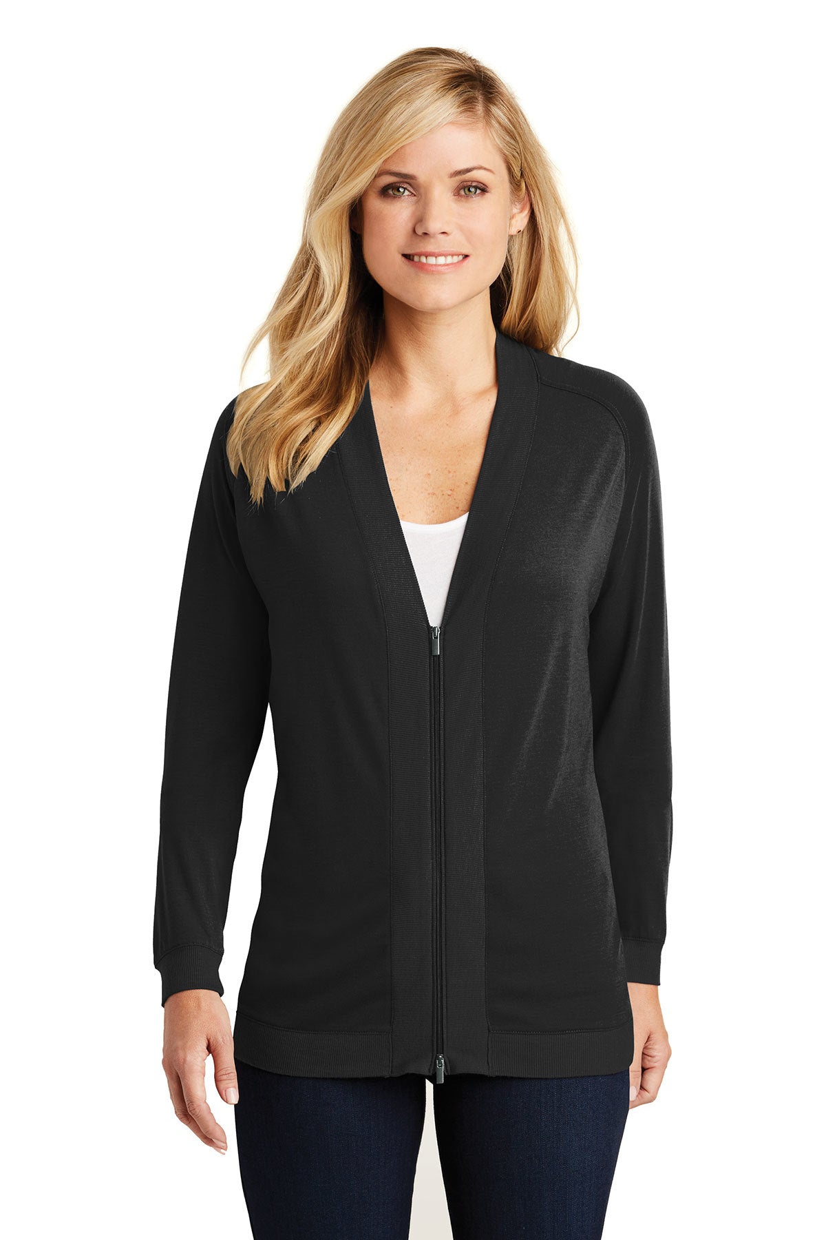 LK5431 Port Authority® Ladies Concept Bomber Cardigan