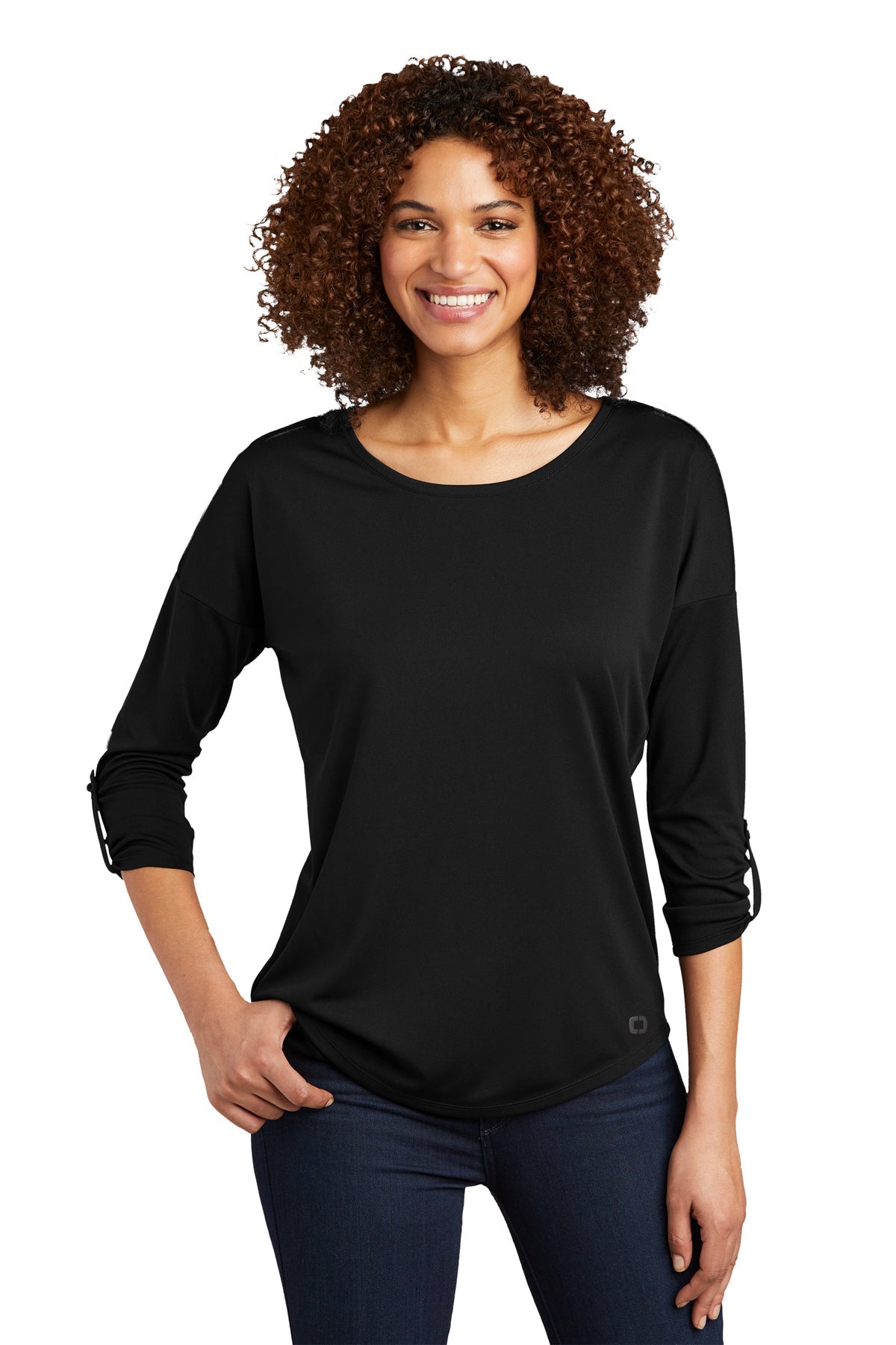 LOG141 OGIO® Ladies Gravitate Scoop 3/4-Sleeve