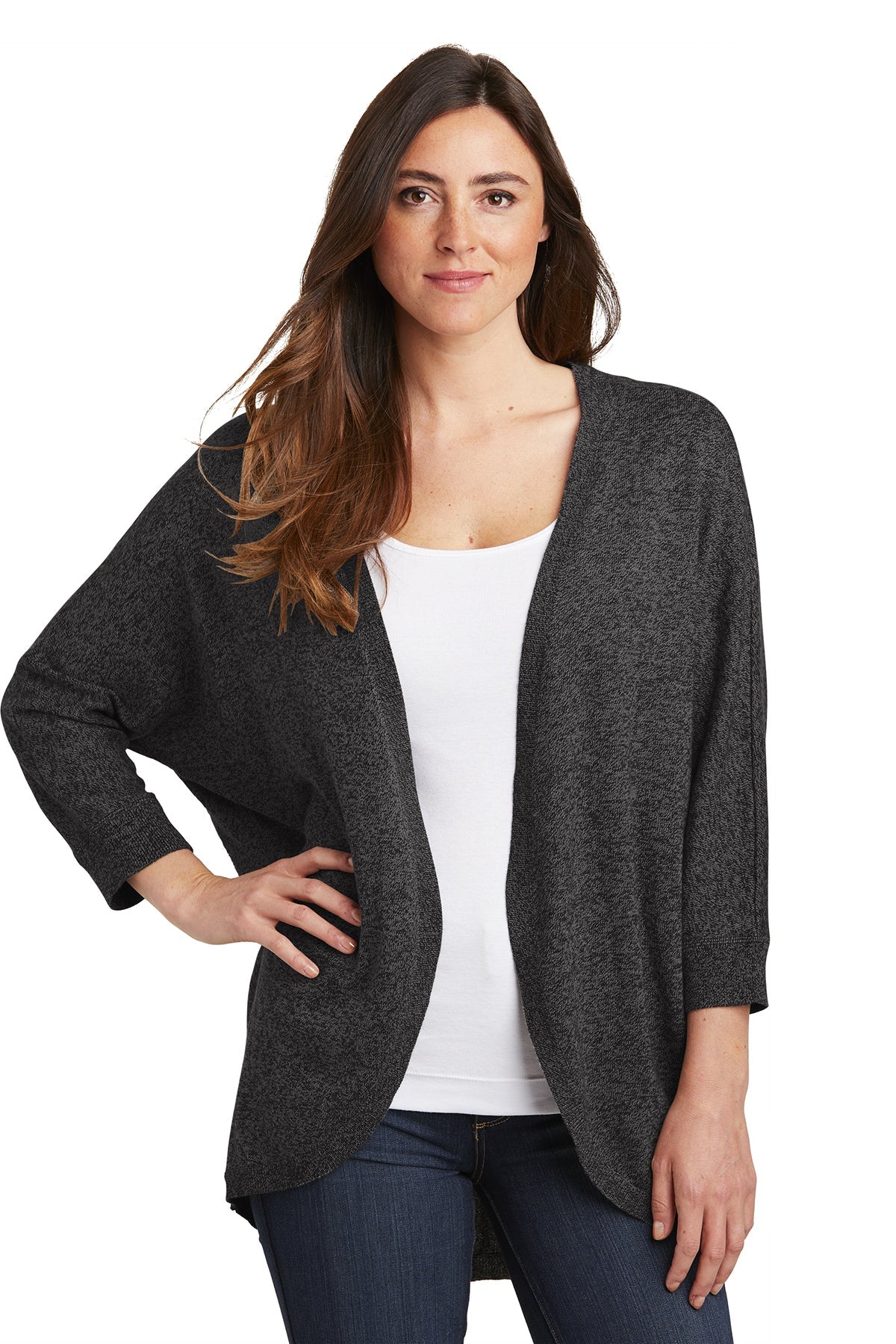 LSW416 Port Authority ® Ladies Marled Cocoon Sweater